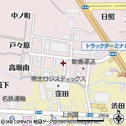 福島県福島市飯坂町平野若狭小屋周辺の地図