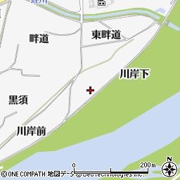 福島県福島市鎌田川岸下周辺の地図