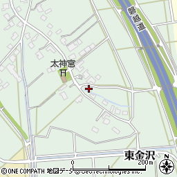 新潟県新潟市秋葉区東金沢545周辺の地図
