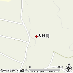福島県伊達市霊山町中川大日向周辺の地図