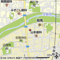 福島県相馬市中野寺前4周辺の地図
