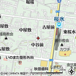 福島県福島市笹谷古屋前8周辺の地図