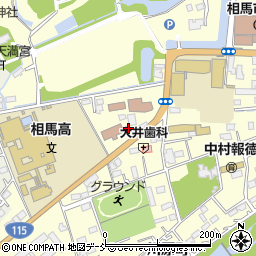 福島県相馬市中村大手先45周辺の地図
