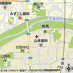 福島県相馬市中野寺前33周辺の地図