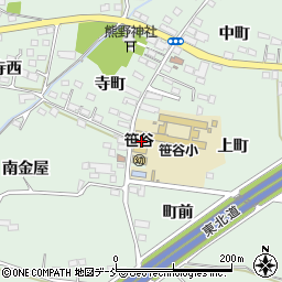 福島市立笹谷幼稚園周辺の地図