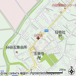 分田五周辺の地図