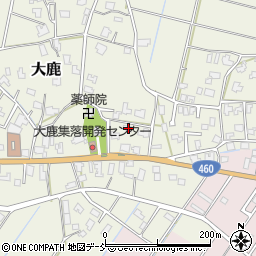 新潟県新潟市秋葉区大鹿252周辺の地図