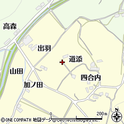 福島県伊達市保原町高成田道添19-2周辺の地図