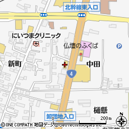 福島トヨタ自動車福島鎌田店周辺の地図