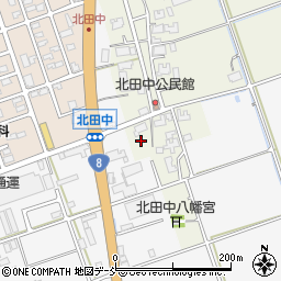 新潟県新潟市南区北田中25周辺の地図