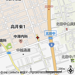 ホンダカーズ新潟県央白根店周辺の地図