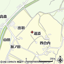 福島県伊達市保原町高成田道添19周辺の地図