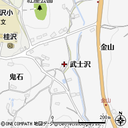 福島県伊達市保原町柱田（武士沢）周辺の地図