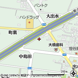 フジタクリエートサイン笹谷第一工場周辺の地図