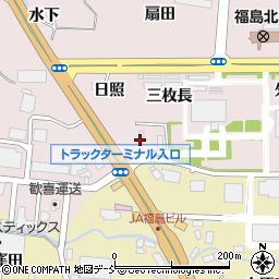 福島県福島市飯坂町平野狢周辺の地図