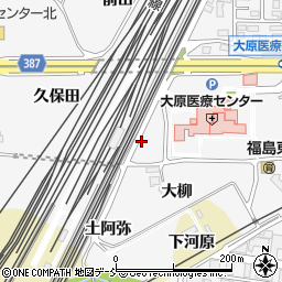 福島県福島市鎌田塚田周辺の地図