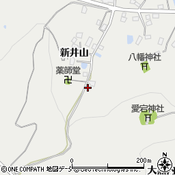 福島県伊達市保原町所沢新井山52周辺の地図