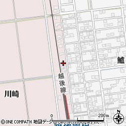 新潟県新潟市西蒲区川崎825周辺の地図