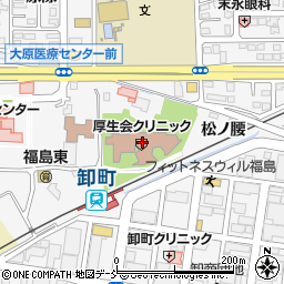 社会福島厚生会複合施設ホリスティカかまた周辺の地図