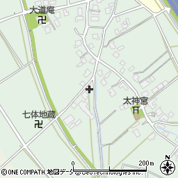 新潟県新潟市秋葉区東金沢986周辺の地図