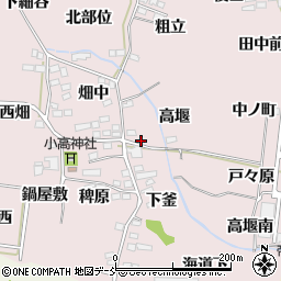 福島県福島市飯坂町平野南部位周辺の地図
