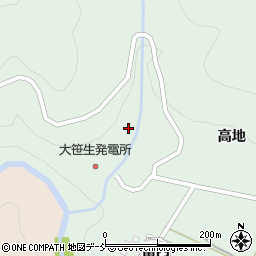 福島県福島市大笹生（森子林）周辺の地図