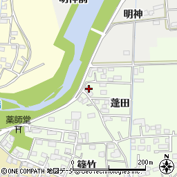 福島県相馬市百槻蓬田116-1周辺の地図