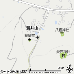福島県伊達市保原町所沢新井山26周辺の地図