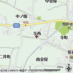 福島県福島市笹谷寺西21周辺の地図