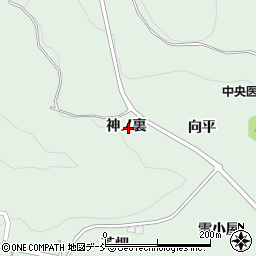 福島県福島市大笹生（神ノ裏）周辺の地図