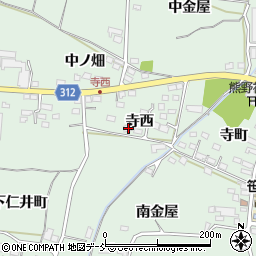 福島県福島市笹谷寺西35周辺の地図