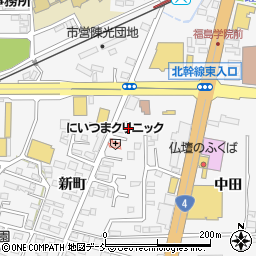 福島県福島市鎌田一里塚5-6周辺の地図