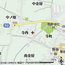 福島県福島市笹谷寺西17周辺の地図