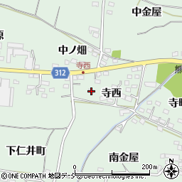 福島県福島市笹谷寺西34周辺の地図