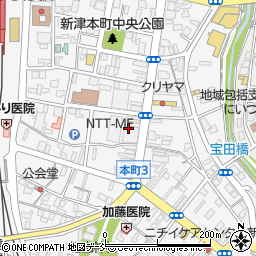 セブンイレブン新潟新津本町３丁目店周辺の地図