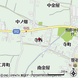 福島県福島市笹谷寺西19周辺の地図