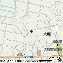 新潟県新潟市秋葉区大鹿1104周辺の地図
