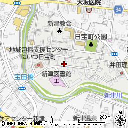 新潟県新潟市秋葉区日宝町周辺の地図