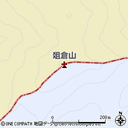 爼倉山周辺の地図