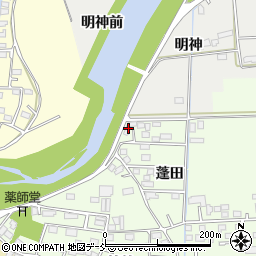 福島県相馬市百槻蓬田107-1周辺の地図