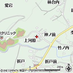 福島県福島市大笹生上河原周辺の地図