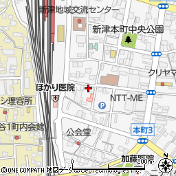 新津商工会議所周辺の地図