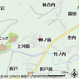 福島県福島市大笹生神ノ前周辺の地図