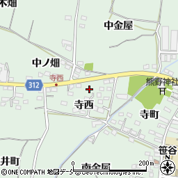 福島県福島市笹谷寺西13周辺の地図