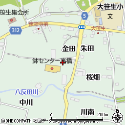 福島県福島市大笹生朱田31周辺の地図