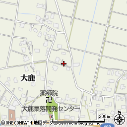 新潟県新潟市秋葉区大鹿322周辺の地図