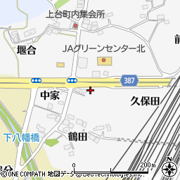 福島県福島市鎌田深町周辺の地図