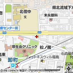 アタックベース福島営業所周辺の地図