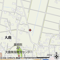 新潟県新潟市秋葉区大鹿313周辺の地図