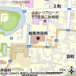 相馬市役所周辺の地図